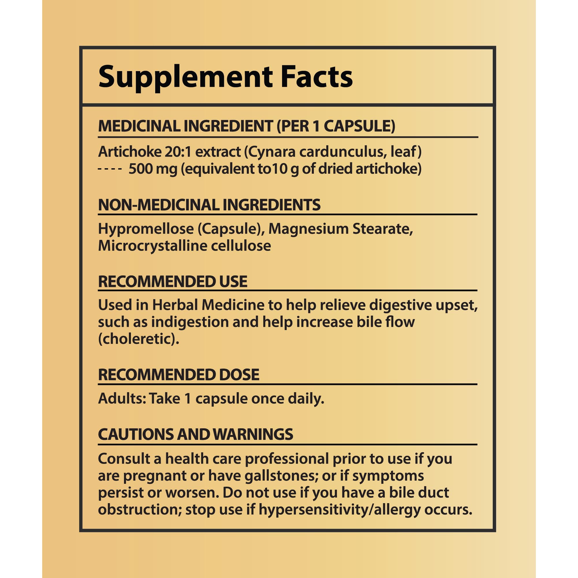 CBI Natural Artichoke 20:1 bottle on shelf suggesting long-term wellness.