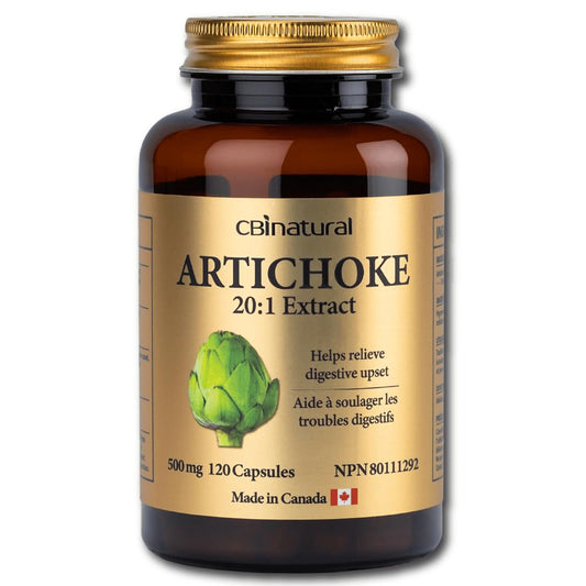 CBI Natural Artichoke 20:1 extract bottle for daily liver support.
