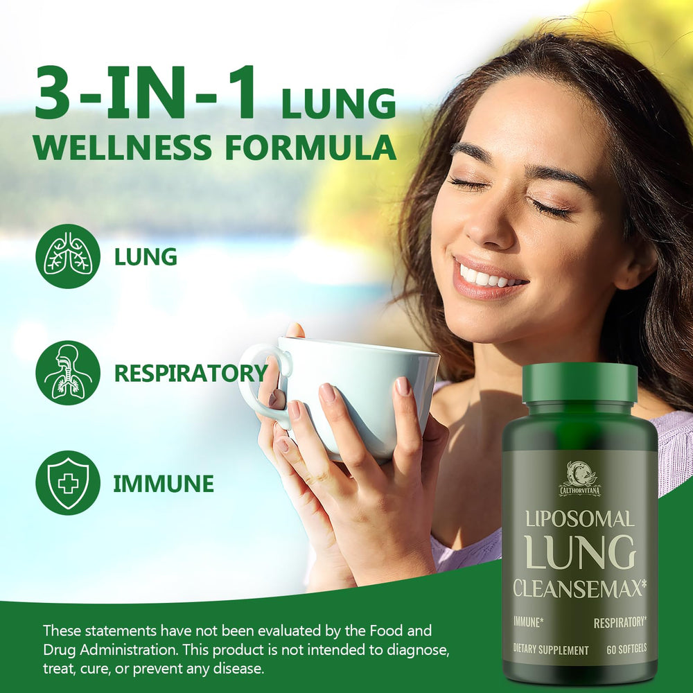 Daily routine setup with C Calthorvitana Liposomal Lung Cleansemax