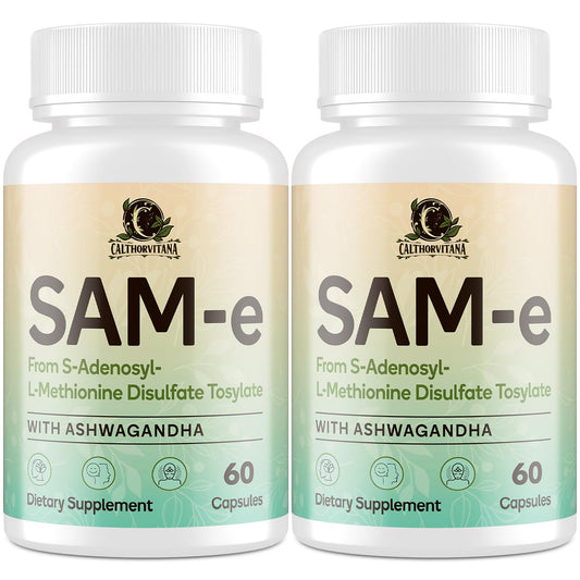 C Calthorvitana SAM-e bottle for convenient daily wellness support.