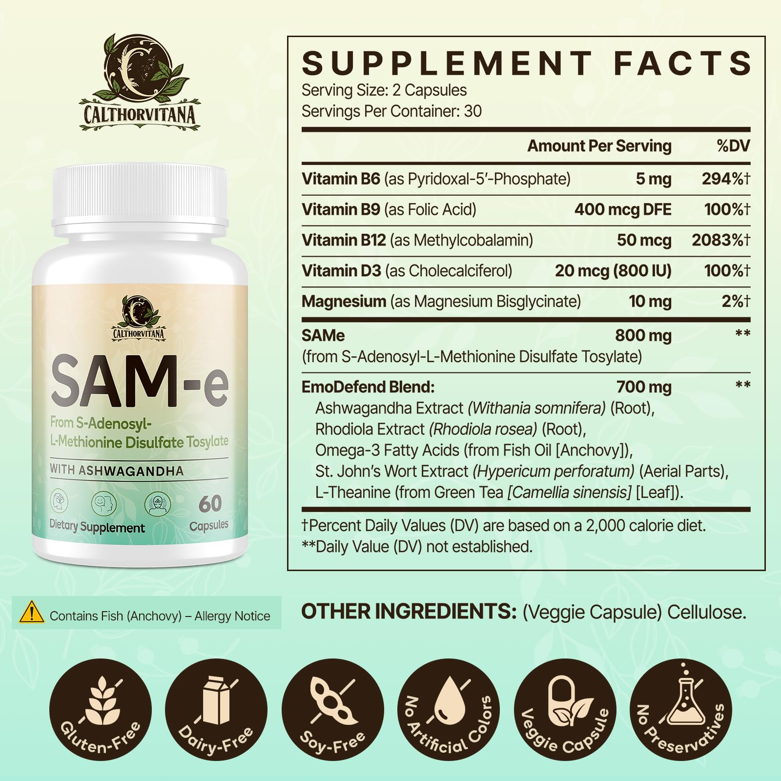 C Calthorvitana St. John’s Wort capsules support natural mood-care routines.