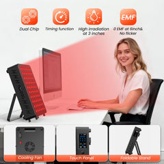 CCGIRU foldable stand provides stable support on any surface.