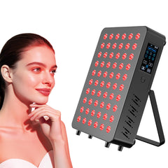 CCGIRU red light panel on a desk enables convenient home sessions.