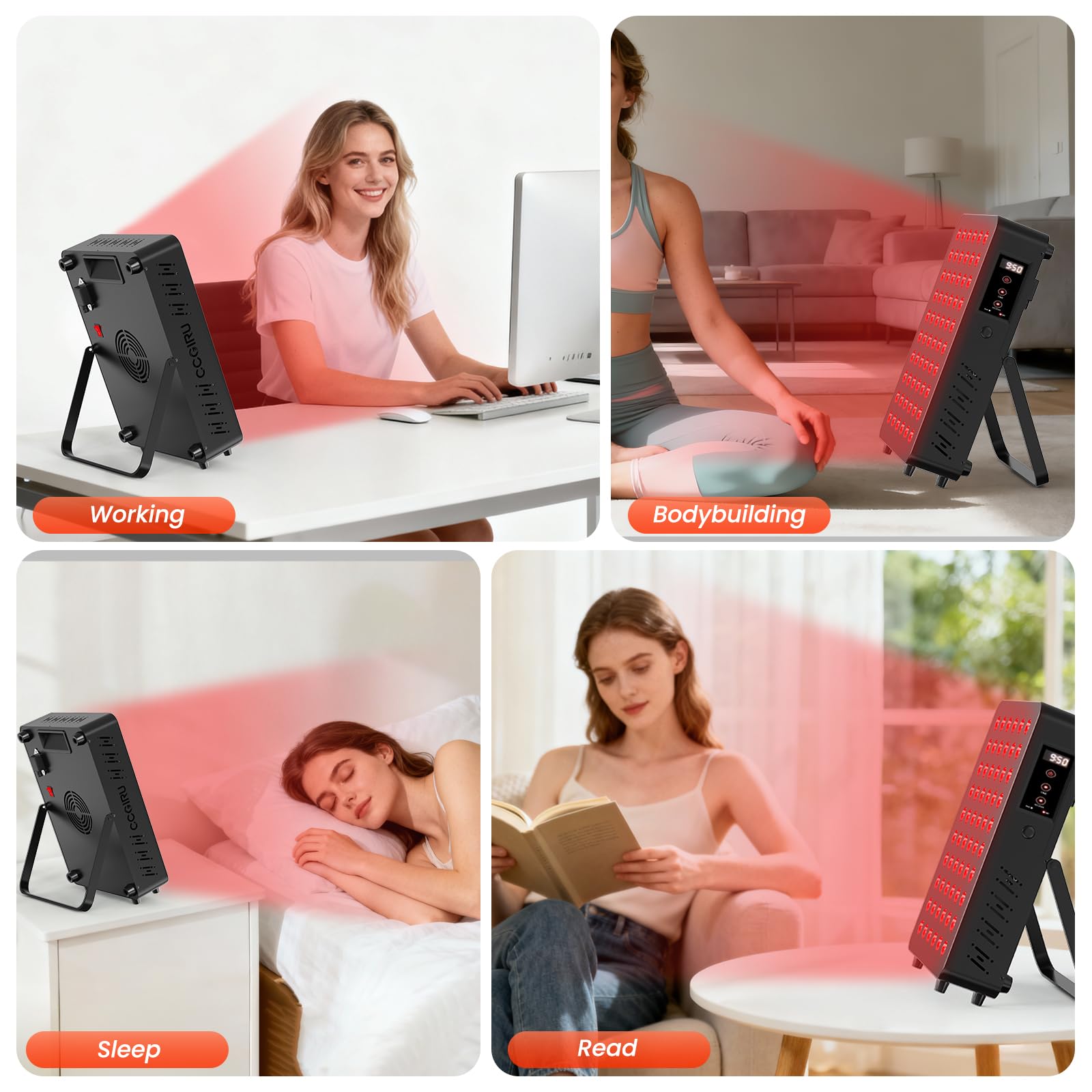 CCGIRU red only mode image emphasizing skin comfort potential