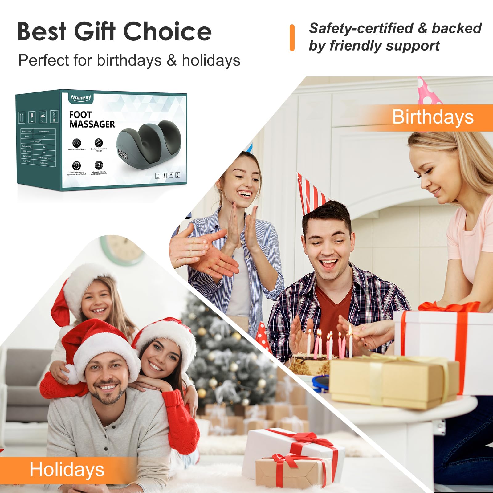 CCHYF gift-ready massager suits birthdays and holidays.
