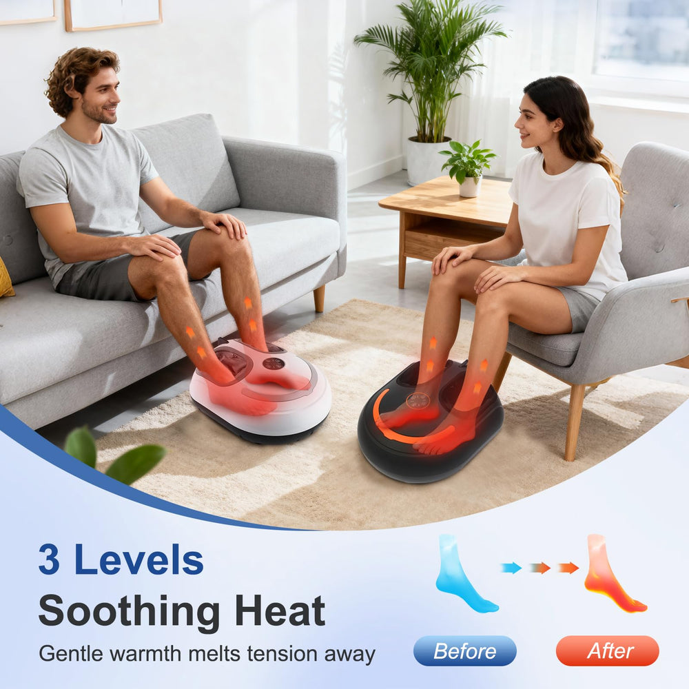 CCHYF Shiatsu Foot Massager digital panel displaying modes and settings at a glance