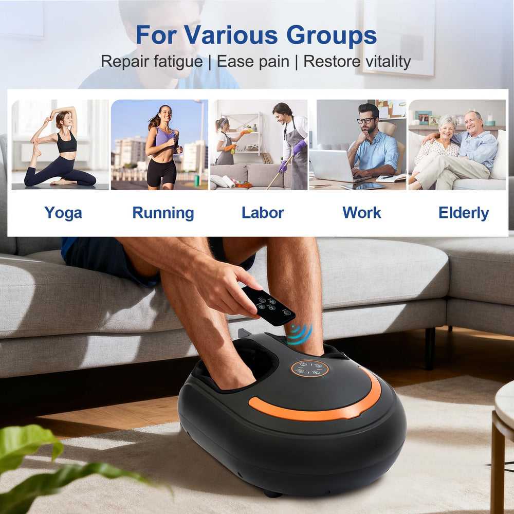 CCHYF Shiatsu Foot Massager heat function warming feet during sessions