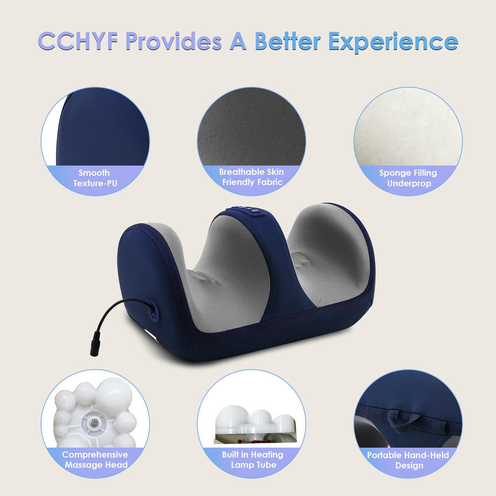 CCHYF Shiatsu Foot Massager kneading nodes close-up targeting arch relief