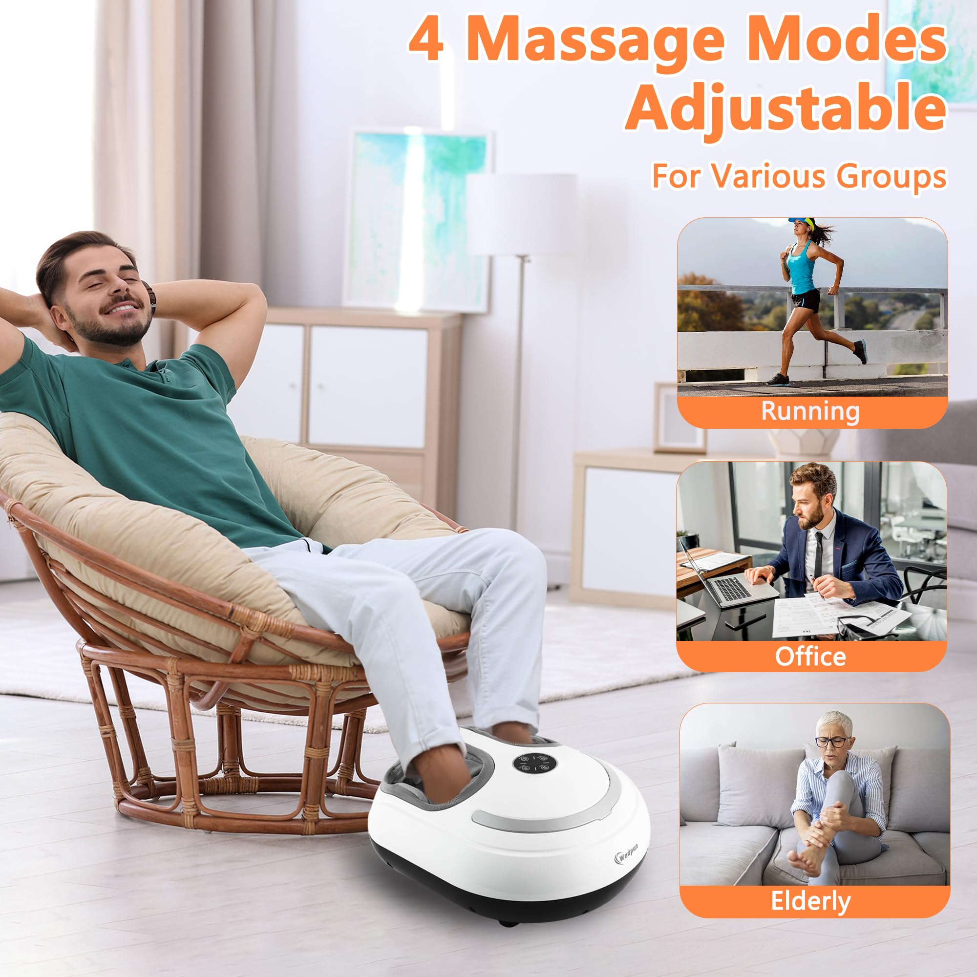 CCHYF foot massager remote control enables quick mode adjustments