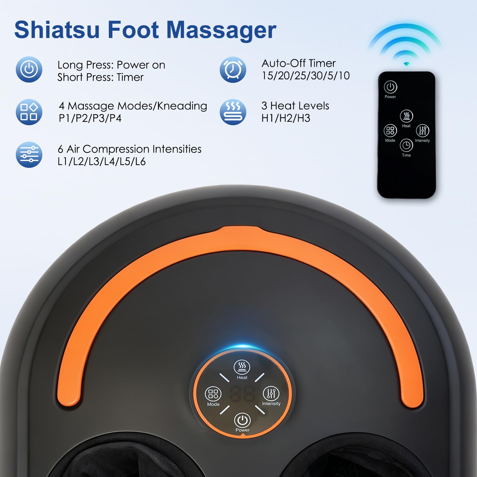 CCHYF Foot Massager remote control for easy operation during sessions
