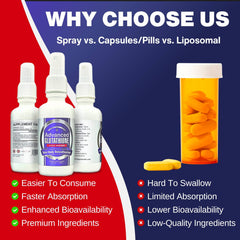 On the go use: user applying spray for convenient daily wellness routine.