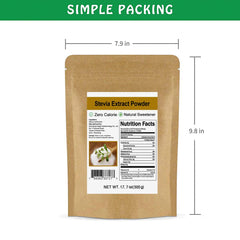 CCnature stevia powder boosts low-calorie baking and desserts with flavor.