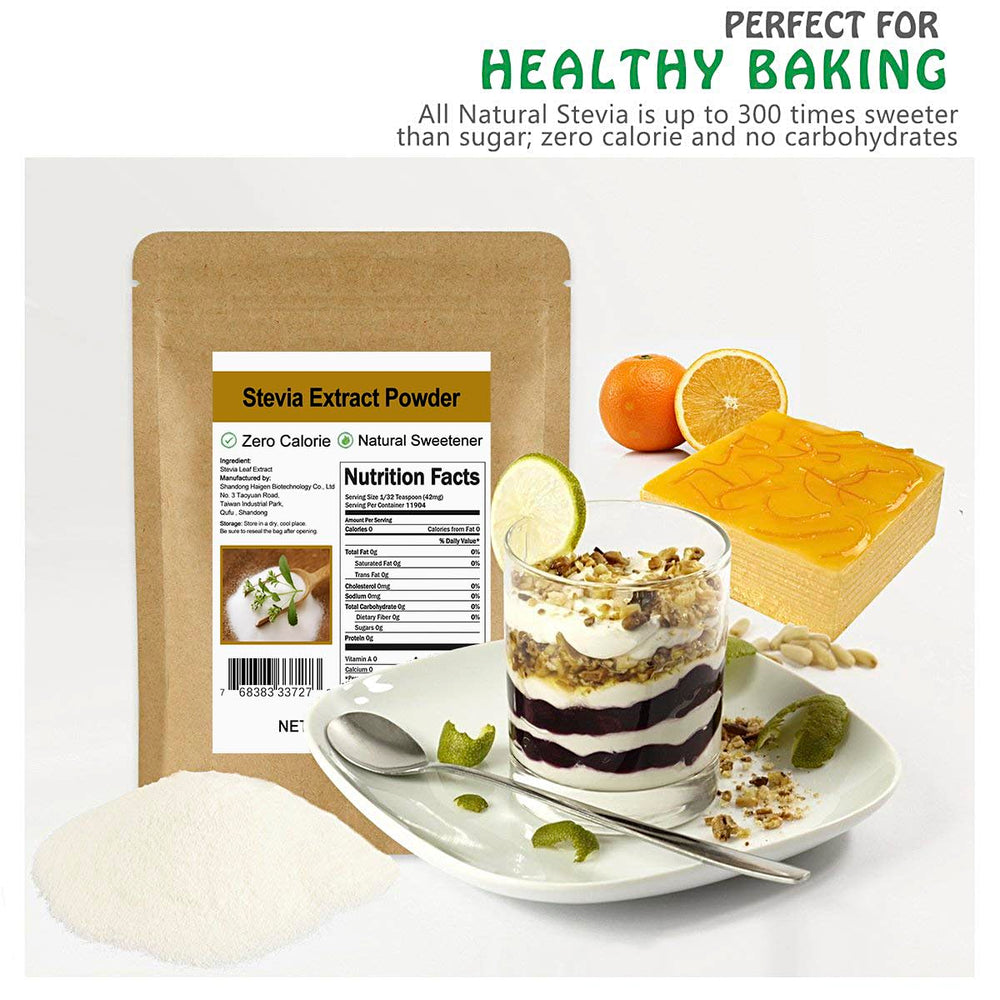 CCnature stevia powder enhances coffee and tea with natural sweetness.