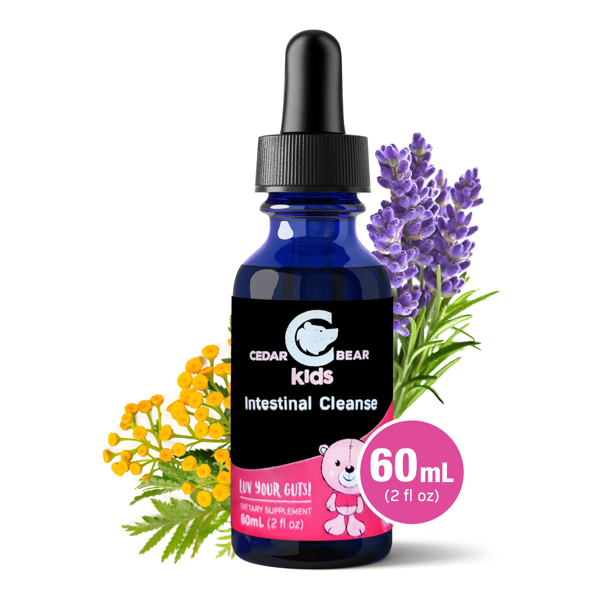 Cedar Bear easy dosing dropper demonstrates simple administration for children
