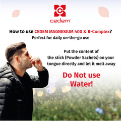 CEDEM magnesium stick enhances energy and focus