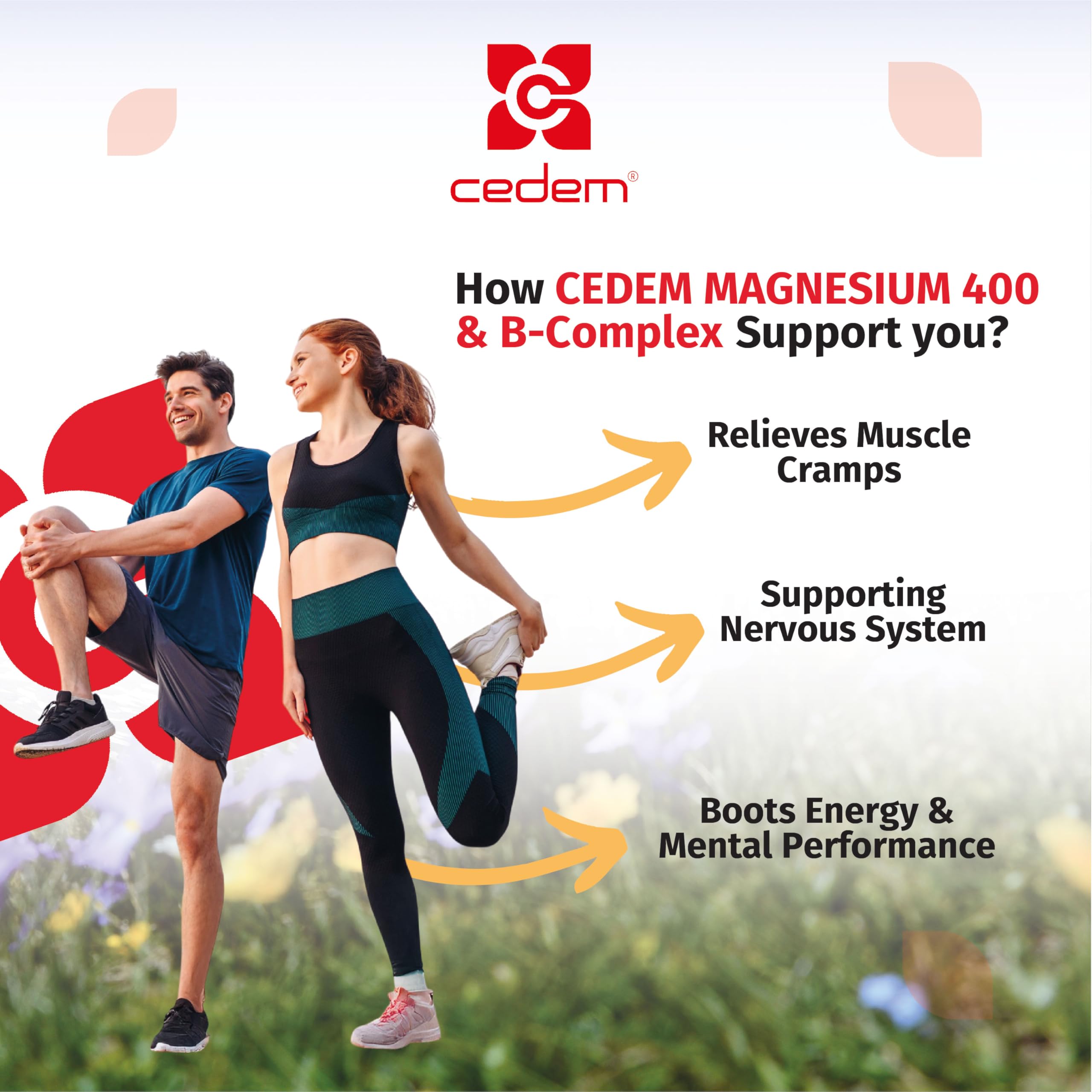 CEDEM magnesium stick gluten-free and vegan for sensitive diets