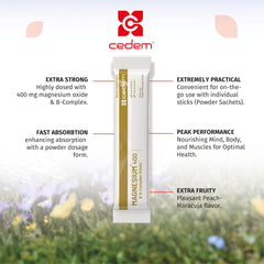 CEDEM magnesium stick supports muscle and bone health