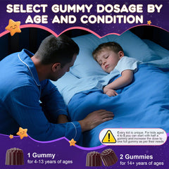 Ceecisee kids taking gummies with water before bed.