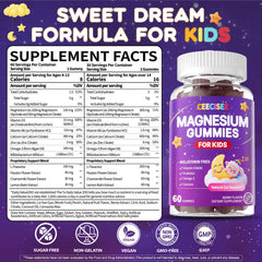 Ceecisee Kids Magnesium Gummies close-up shows berry flavor and texture.