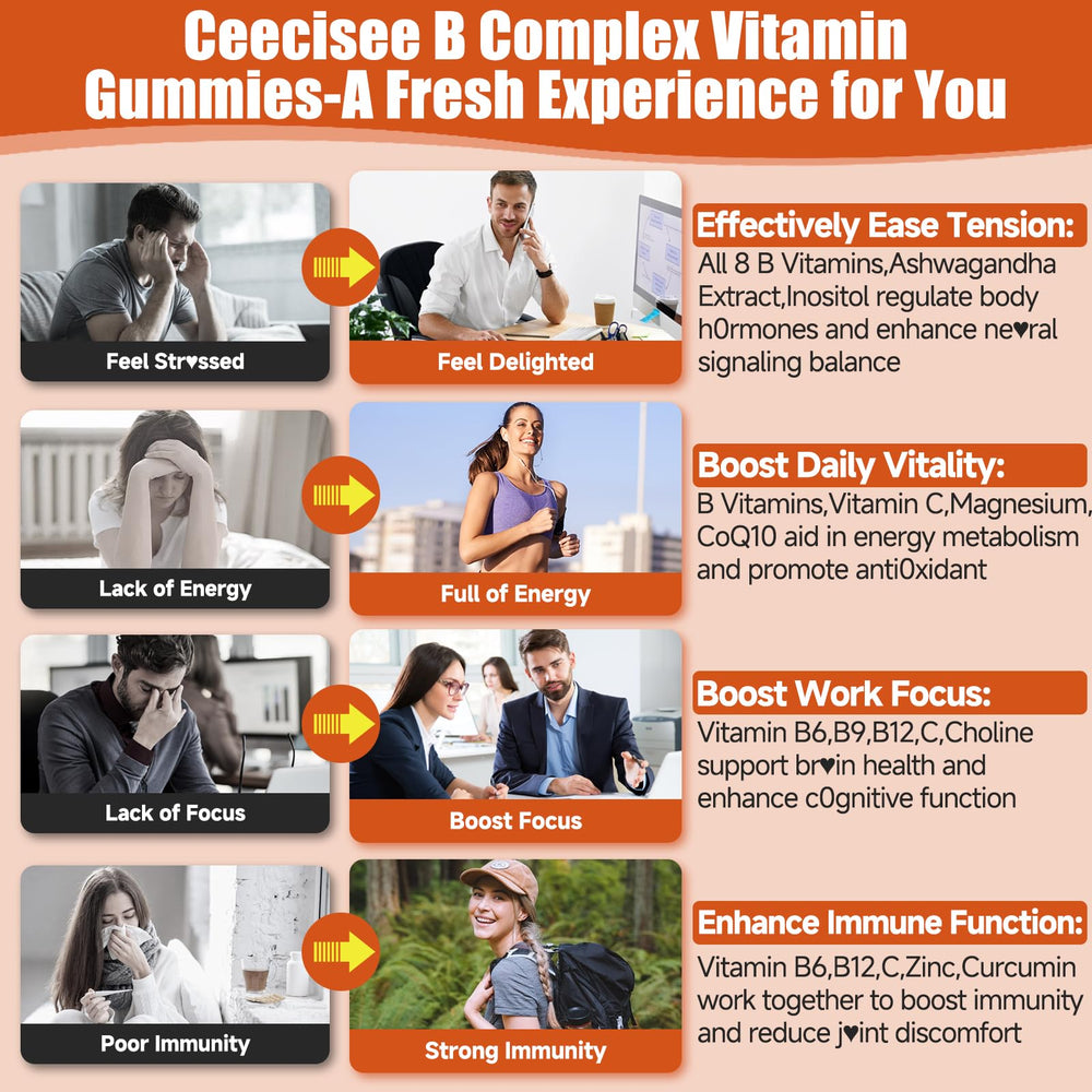Ceecisee vegan sugar-free peach gummies packaging suitable for daily use