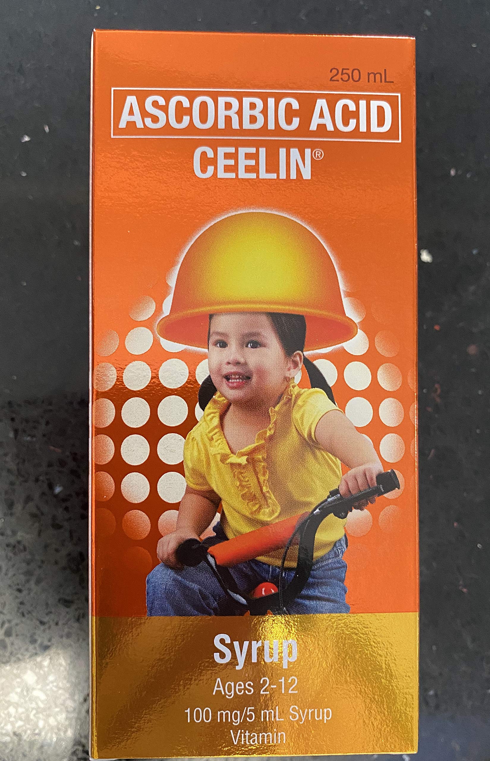 Ceelin vitamin C syrup bottle for kids supporting daily immune health