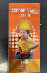 Ceelin vitamin C syrup bottle for kids supporting daily immune health