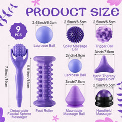 Ceenna suction cup triangle massager enables hands-free massage on walls or floors.