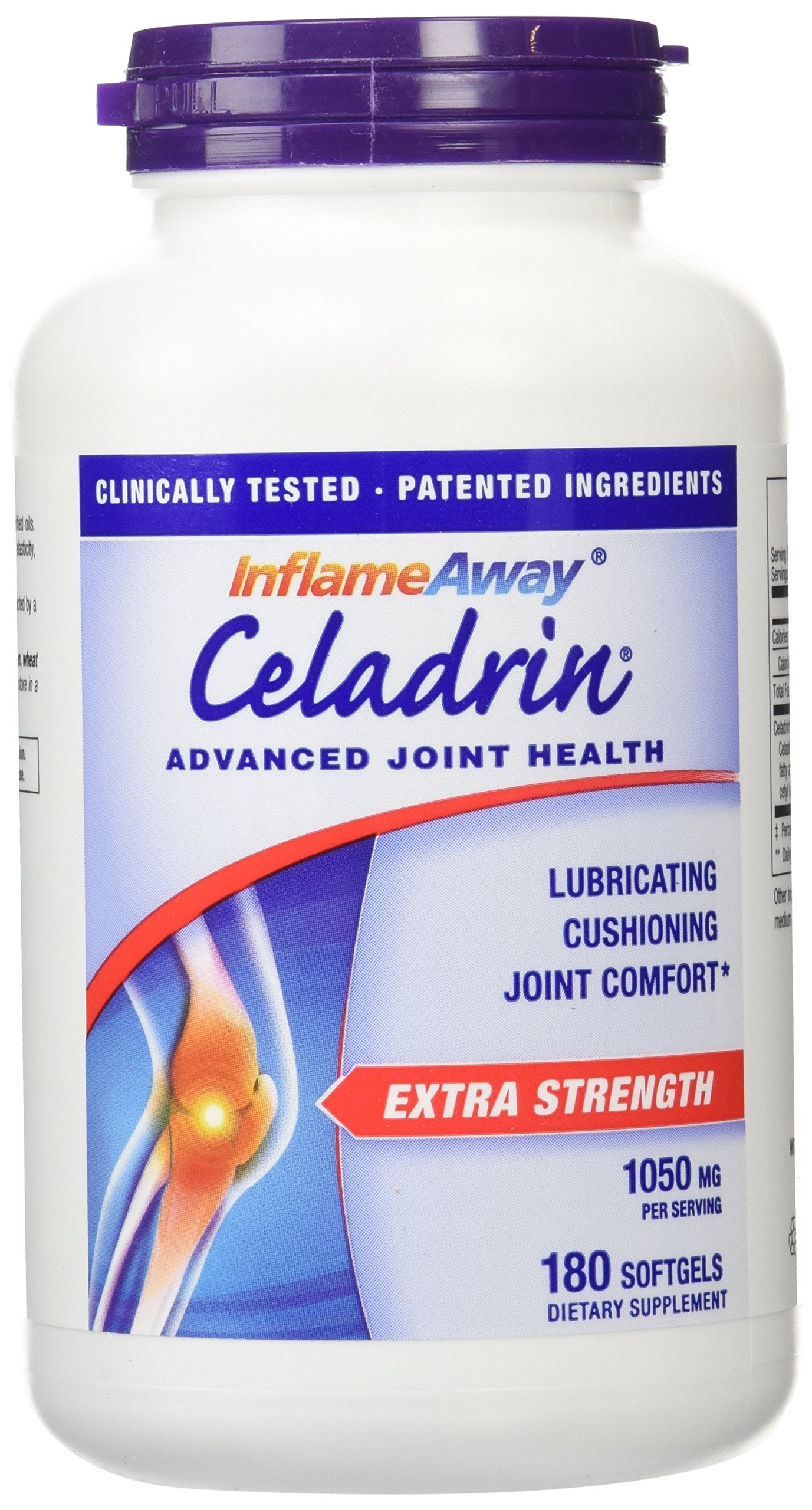 Celadrin Advanced Joint Health bottle front view highlighting compact daily mobility support.