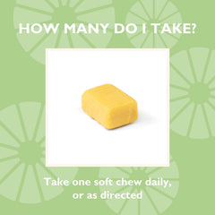 On-the-go Celebrate Bariatric Soft Chews lemon flavor for travel