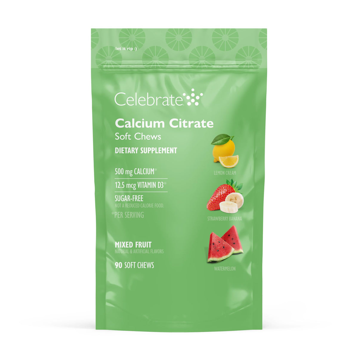 Celebrate Vitamins Bariatric Calcium Citrate Soft Chews bottle provides a convenient daily calcium source for bone support