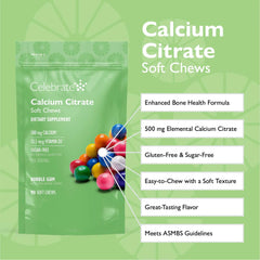 Celebrate Vitamins Bariatric packaging highlights sugar-free, gluten-free chews for busy lifestyles.