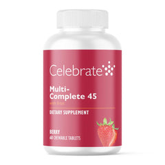  Celebrate Vitamins Multi-Complete Chewables Berry bottle front view for easy post-surgery nutrition.