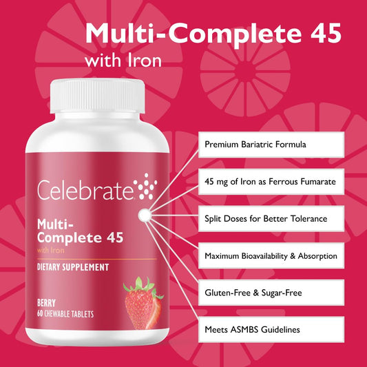 Close-up of Celebrate Multi-Complete Berry chews showing smooth texture and berry flavor.