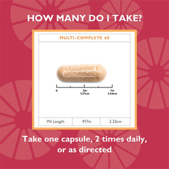 Celebrate Vitamins Multi-Complete label info emphasizes ASMBS-aligned gluten-free nutrition.