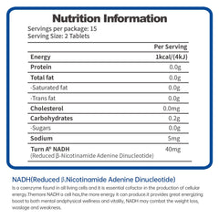 CELFULL NADH energy-support bottle suggests daily stamina improvement.