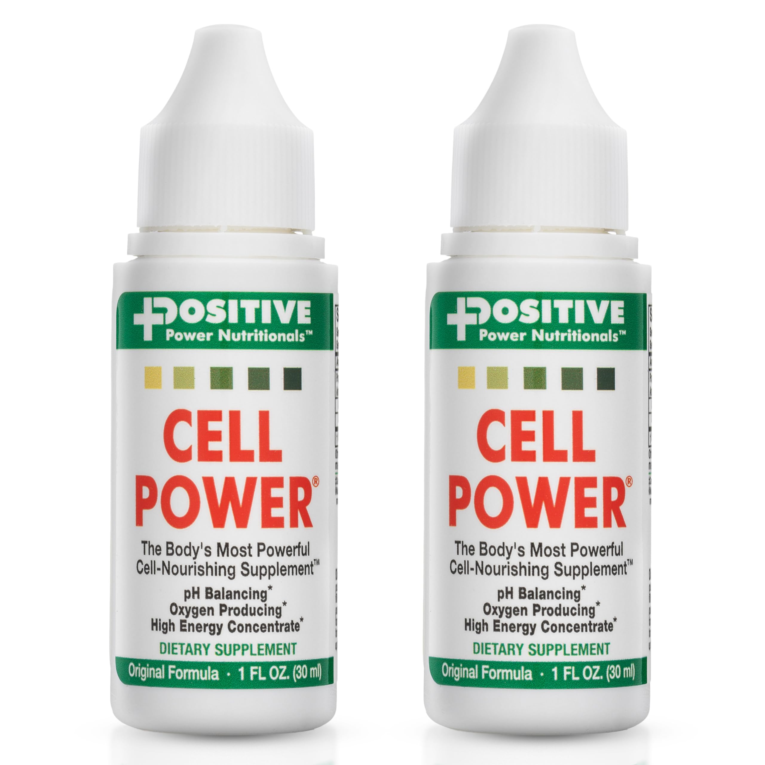 Positive Power Cell Power Oxygen Drops bottle for convenient daily use