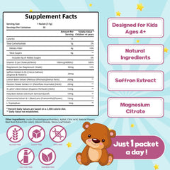 Cellbiolabs Saffron for Kids packaging conveys a clean formula.