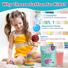 Open saffron for kids stick pack, easy to mix with water.