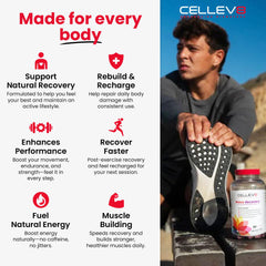 Cellev8 Prime Recovery NSF Certified for Sport badge visible.