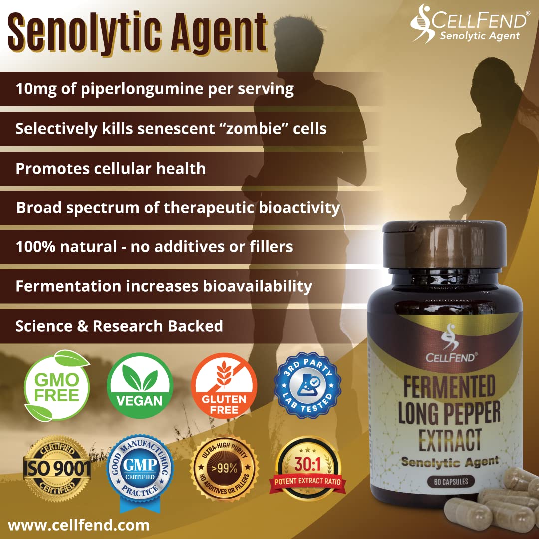 CellFend fermented long pepper extract powder emphasizing potency and purity