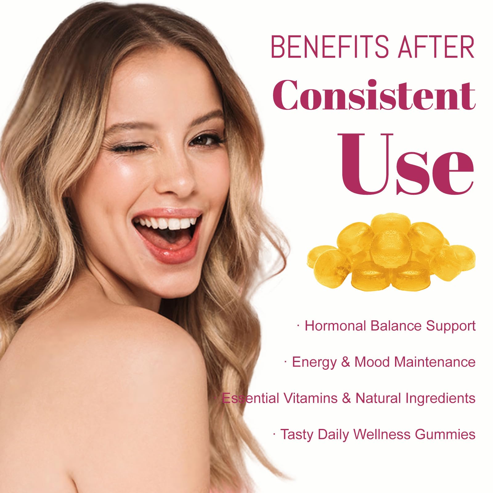 CellJuvMax Feminine Balance gummies lifestyle with a glass of water for easy daytime refresh.