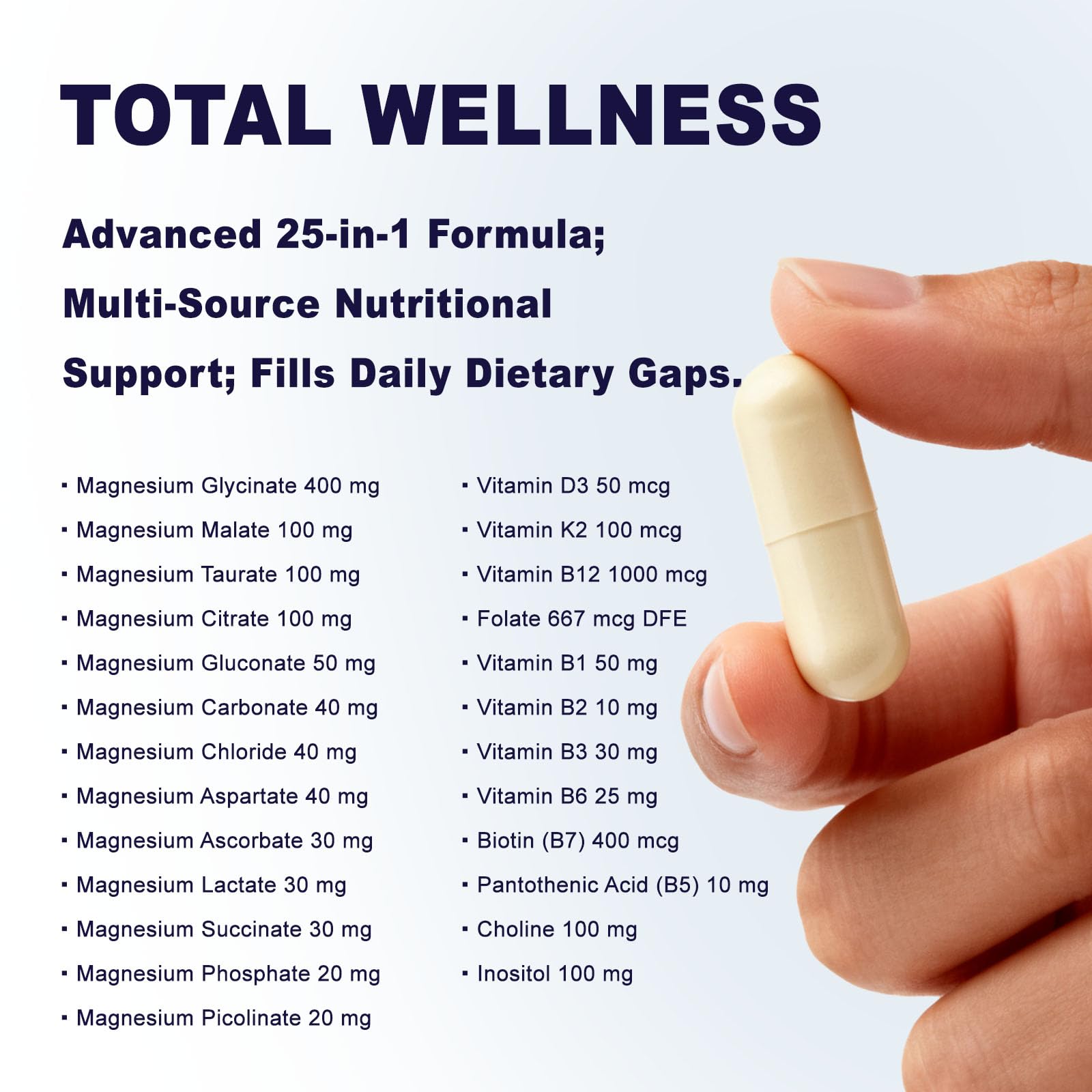 CellJuvMax magnesium label close-up communicates comprehensive mineral support.