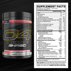 Pour of Cellucor C4 Ultimate Shred pre-workout for an energized session.