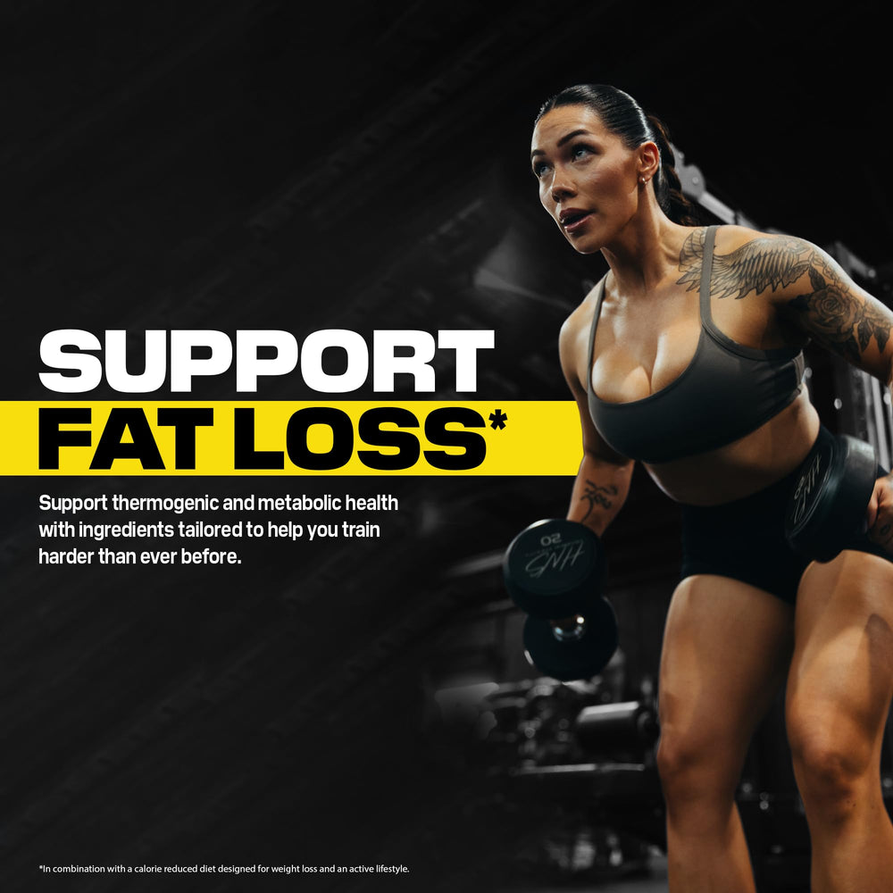 Athlete using Cellucor C4 Ultimate Shred during intense training.
