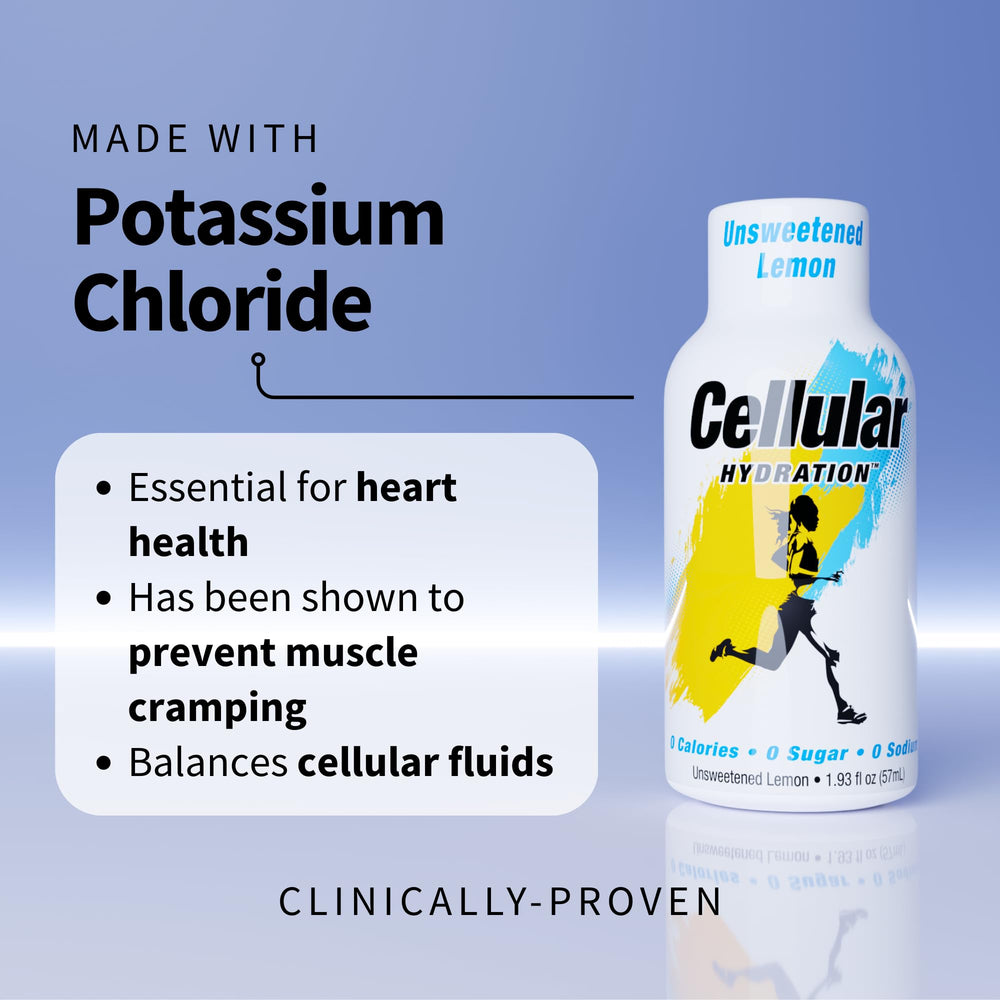 Cellular Hydration on-the-go bottle held during a workout.