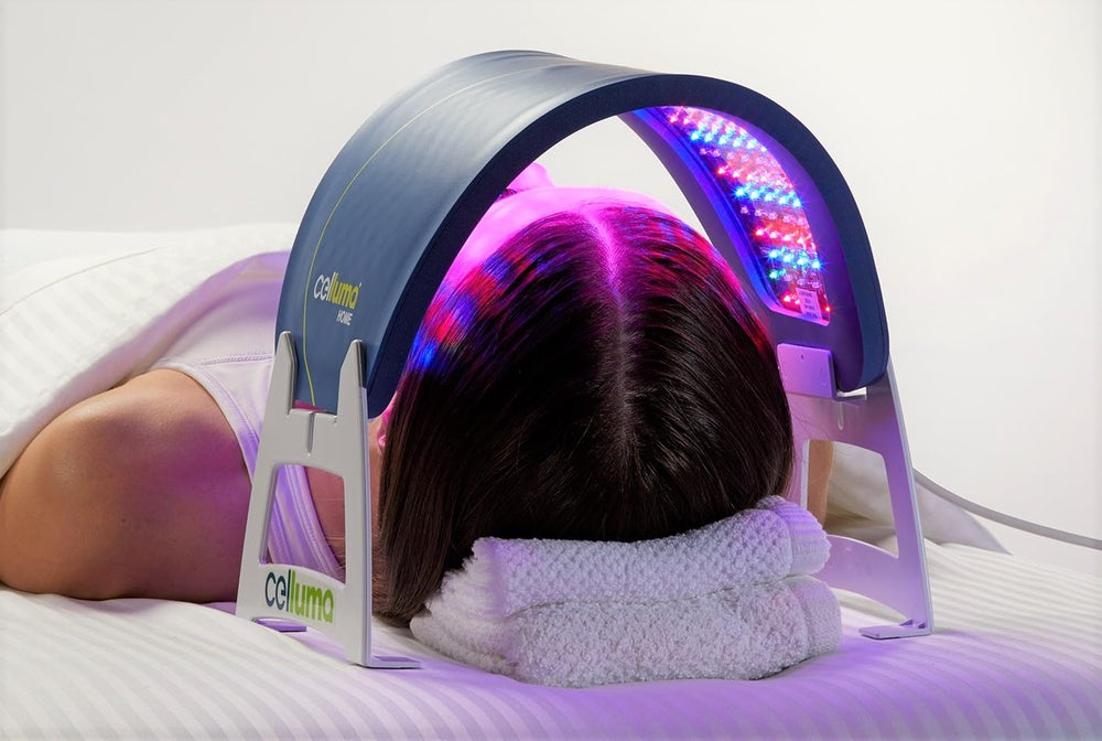 Celluma Home timer shows a 30-minute session for consistent routines.