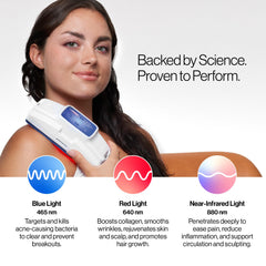 Celluma POD S2 control panel and battery enable timed sessions and auto shut-off