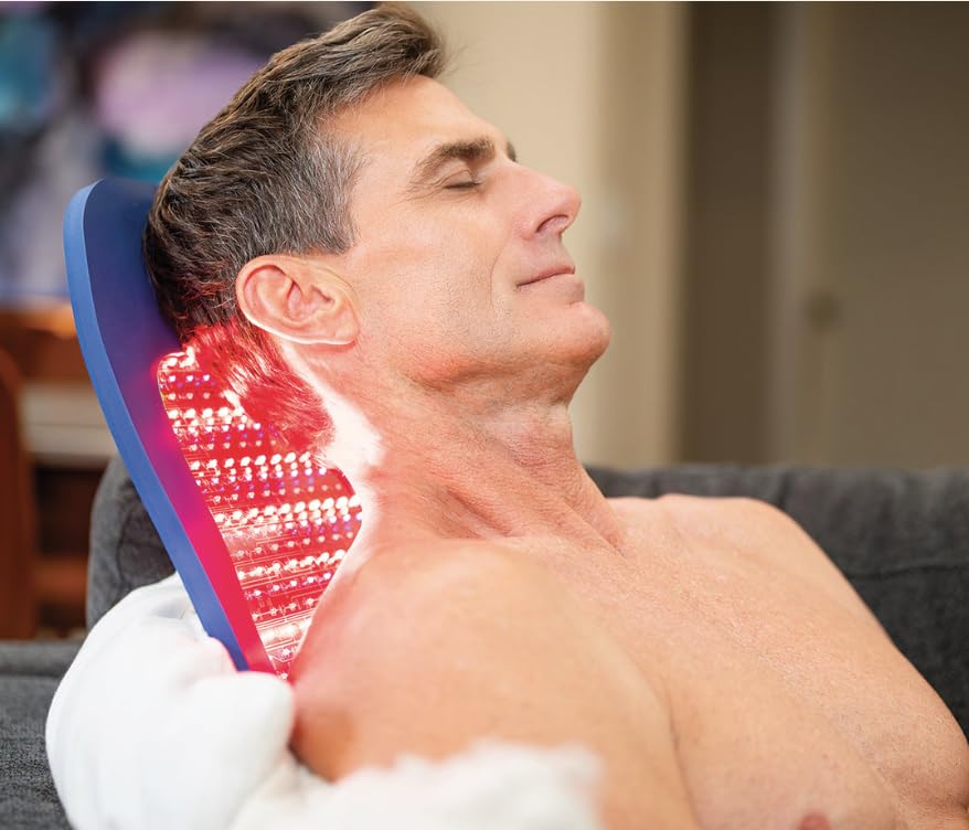 Celluma PRO built-in foam stands enabling stable, hands-free use.
