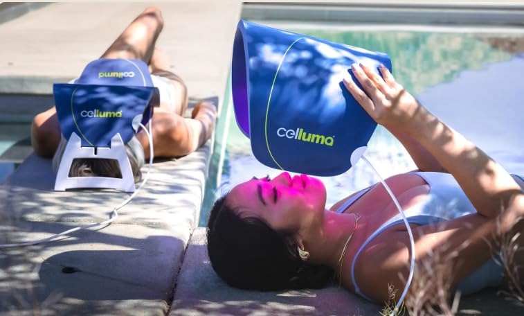 Celluma PRO three-mode settings close-up highlighting acne, wrinkle, and pain modes.