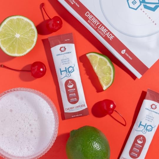 Cellutrex H2O Electrolytes in a glass ready for hydration after workouts.